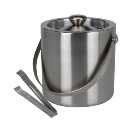 CUBETA DE HIELO CON PINZAS ACINOX KPM