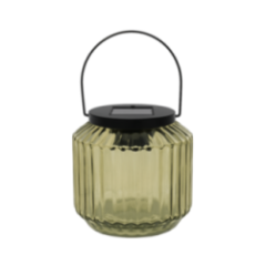 FAROL DECORATIVO 12CM VIDRIO/METAL VERDE
