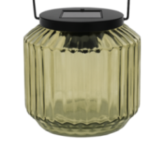 FAROL DECORATIVO 12CM VIDRIO/METAL VERDE