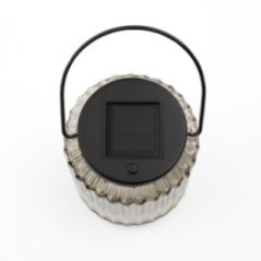 FAROL DECORATIVO 12CM VIDRIO/METAL GRIS