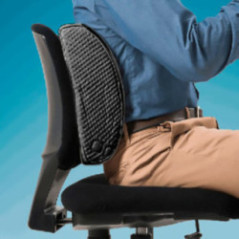 ALMOHADA LOW BACK GRIS OSCURA