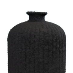 BOTELLA DAROCA CERAMICA 23CM NEGRO