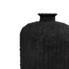 BOTELLA DAROCA CERAMICA 18CM NEGRO