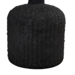 BOTELLA DAROCA CERAMICA 18CM NEGRO