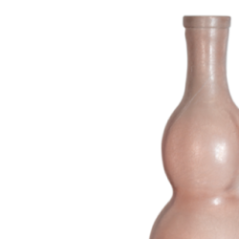 JARRON SILK CURVAS 45CM PALO DE ROSA