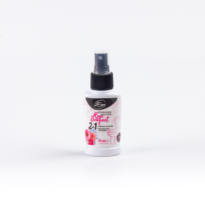 AMBIENTADOR BAÑO 2-1 ROSE BOUQUET 70ML