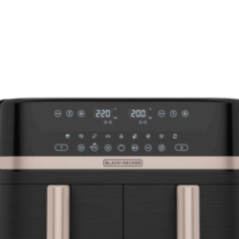 FREIDORA AIRE 9LTS 1700W 2 CANASTAS NEG