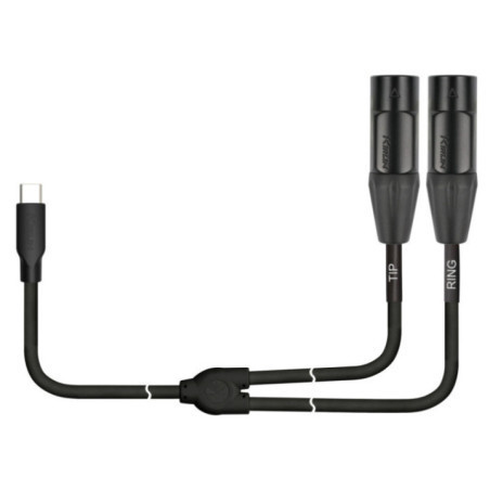 CABLE USB C A DUAL XLR M UYC-390XE 1M BK