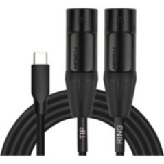 CABLE USB C A DUAL XLR M UYC-390XE 1M BK