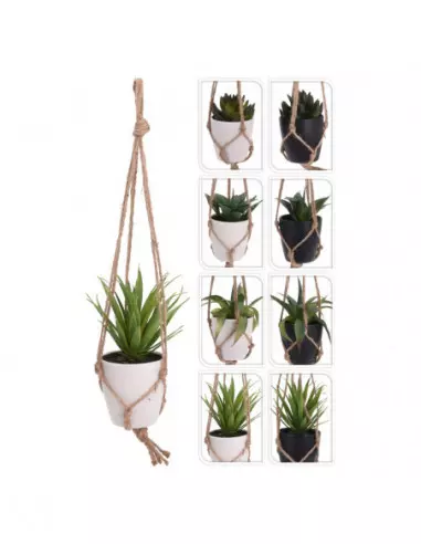 PLANTA EN MACETA COLGANTE MACRAME