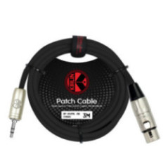 CABLE 3.5 PLUG A XLR F AP-494PRL 1M BK