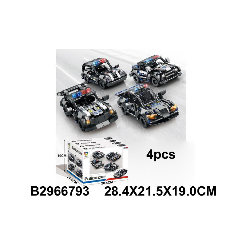 BLOQUES MINI CARRITO POLICIA 4M 2966793