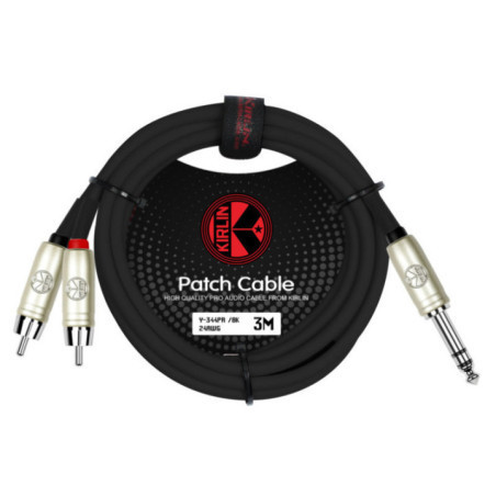 CABLE 1/4 PLUG A DUAL RCA Y-344PR 2M BK