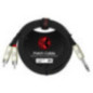 CABLE 1/4 PLUG A DUAL RCA Y-344PR 2M BK