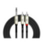 CABLE 1/4 PLUG A DUAL RCA Y-344PR 2M BK