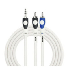 CABLE 3.5 PLUG A DUAL RCA LGY-364L 2M WH