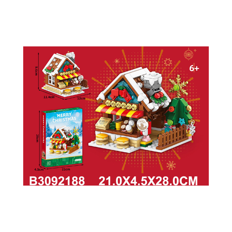 BLOQUES CASITA NAVIDEÑA 322PCS 3092188