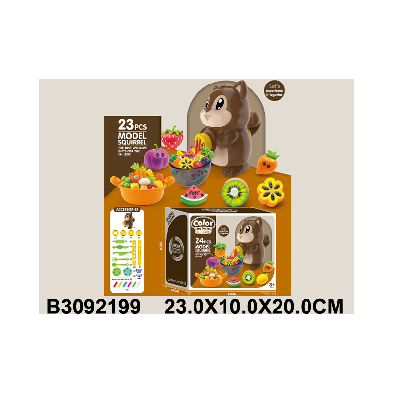 JUEGO PLASTILINA ARDILLA 3092199