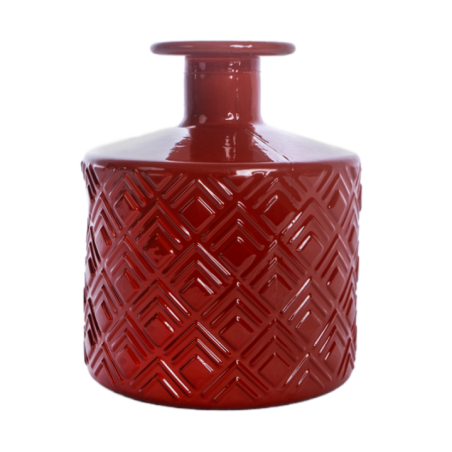 BOTELLA ROMBOS 12CM DG46 OP. NARANJA