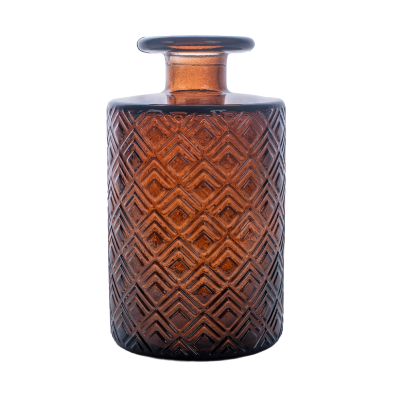 BOTELLA ROMBOS 16CM DB720 CAFE OS