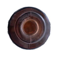 BOTELLA ROMBOS 16CM DB720 CAFE OS