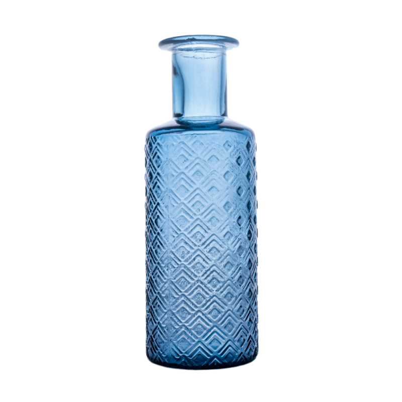 BOTELLA ROMBOS 28CM DB150 AZUL NEUTRO