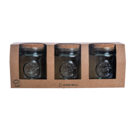 SET 3 RECIPIENTES AUTHENTIC TAPA CORCHO