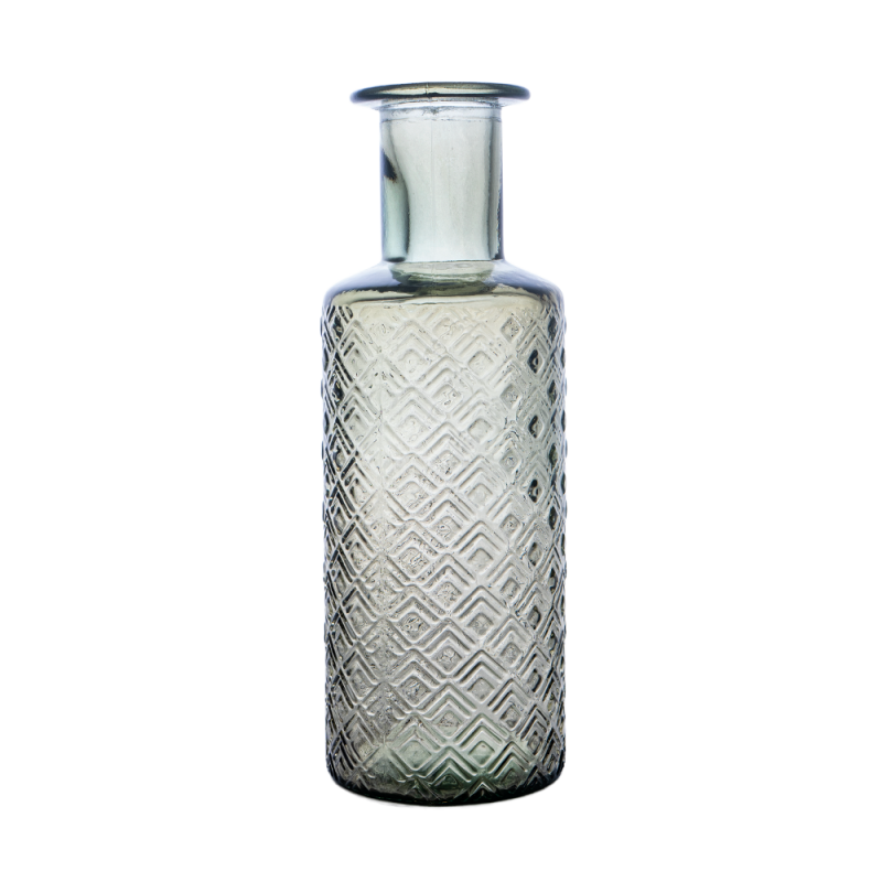 BOTELLA ROMBOS 28CM DB776 GRISVERDOSO