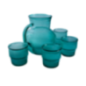 SET JARRA + 4 VASOS DB794 TURQUESA