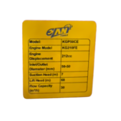 MOTOBOMBA ALTA PRESION 2" KGP50CE 7HP