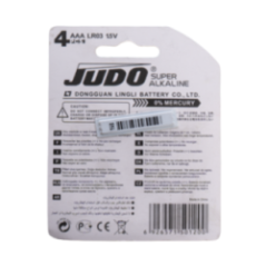 PILAS ALCALINAS AAA PACK 4 JOE25-012