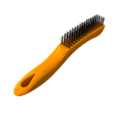 CEPILLO DE ACERO 4X17 FILAS PLASTICO