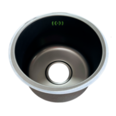 POZO COCINA REDONDO MATE INOX304 32X32CM