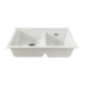 FREGADERO 2 POZO GRANITO BLANCO 78X43CM