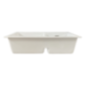 FREGADERO 2 POZO GRANITO BLANCO 78X43CM