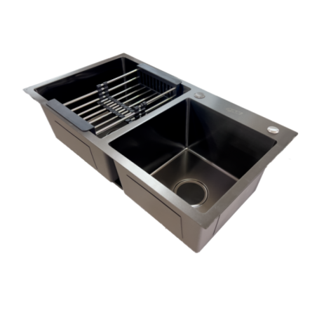 FREGADERO 2 POZO INOX304 78X43CM
