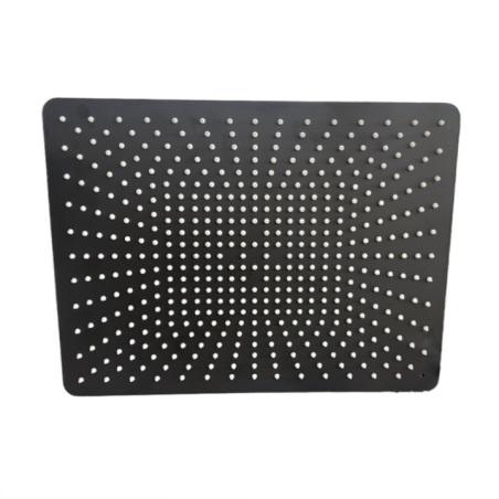 REGADERA DUCHA INOX NEGRA 30X40CM