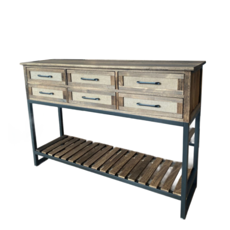 MUEBLE 6 GABETAS PAULOWNIA HJ-G940A-B