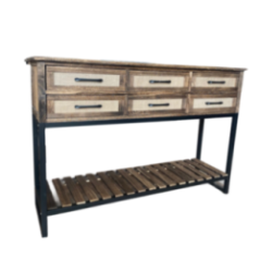 MUEBLE 6 GABETAS PAULOWNIA HJ-G940A-B