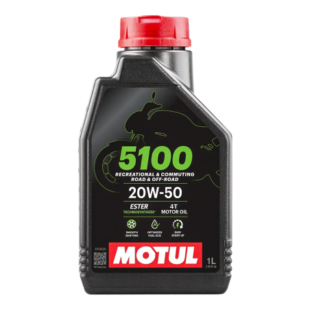 ACEITE MOTO 5100 20W50 SEMI 1LT