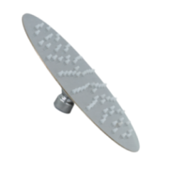 REGADERA DUCHA INOX REDONDA 20CM