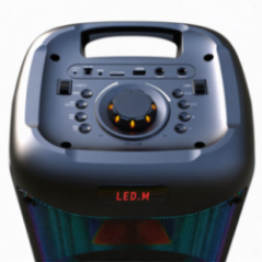 PARLANTE ES-6009 2x8" USB.BT.SD.AUX.BAT