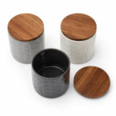 SET 3 FRASCOS DE COCINA EBONY