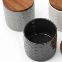 SET 3 FRASCOS DE COCINA EBONY