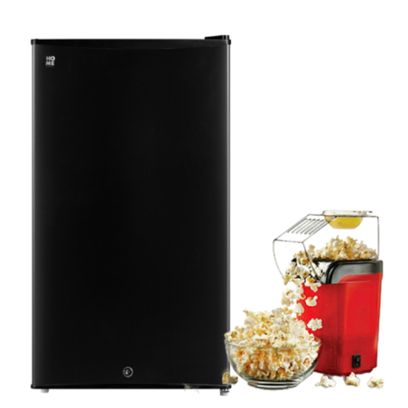MINI BAR  BC93 B 92L NEGRO + MAQUINA P/CANGUIL CON BOWL PC-486R ROJA