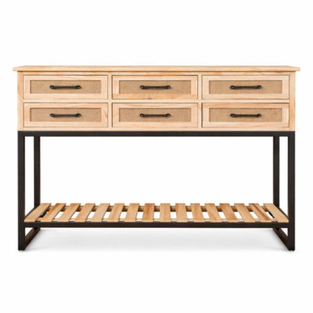 MUEBLE 6 GABETAS PAULOWNIA HJ-G940A-L