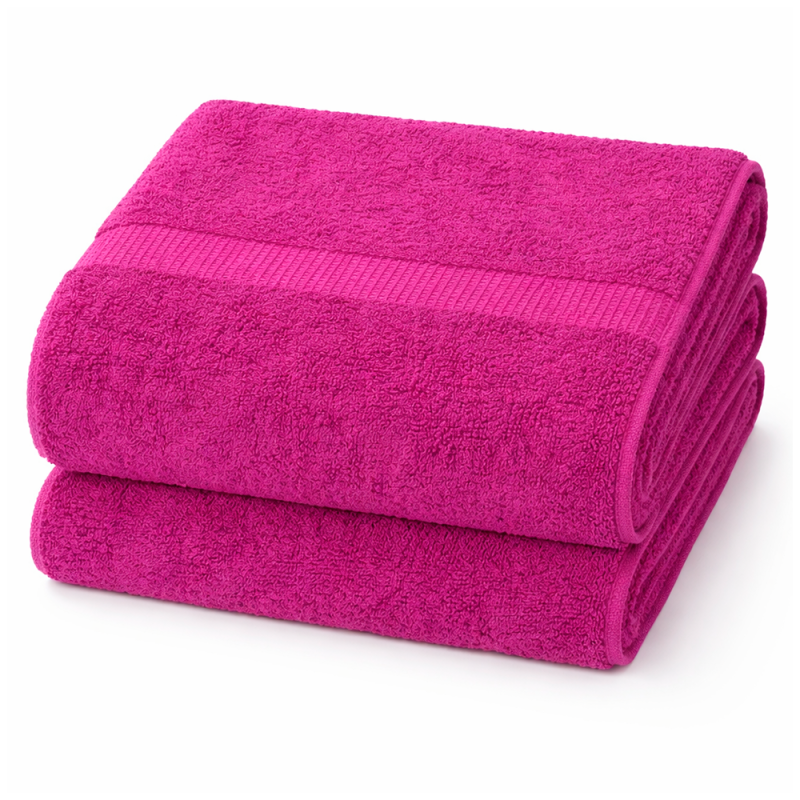 TOALLA DE BAÑO GRANDE MAGENTA INT 140X70