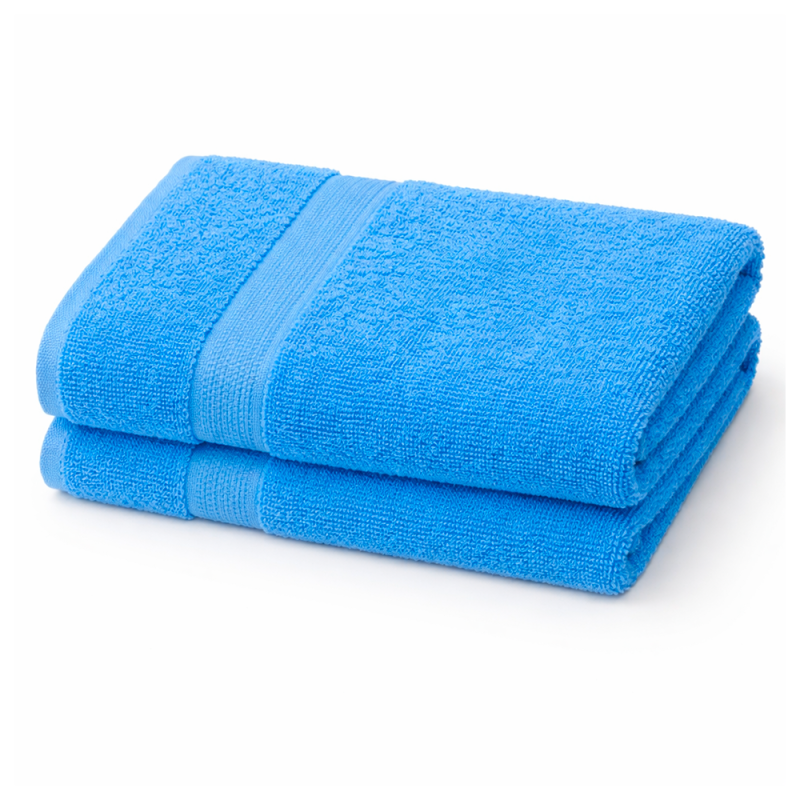 TOALLA PEQUEÑA AZUL PASTEL 70X40