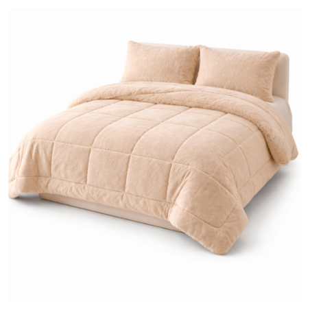 COBERTOR SHERPA MINK CHAMPAGNE 2.5 PL