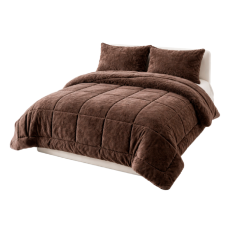 COBERTOR SHERPA MINK CAFÉ 3 PL